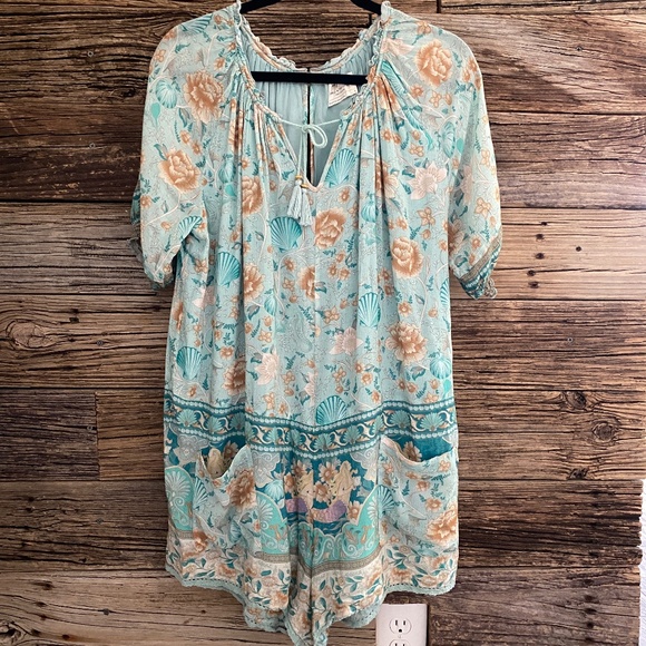 Spell and the Gypsy x Free People Seashell Romper - Picture 1 of 6